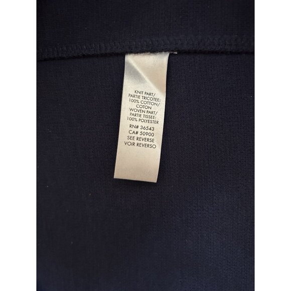 Calvin Klein Mens 1/4 zip Cotton Knit Athletic Wear Performance Pullover XL Navy - Picture 6 of 10